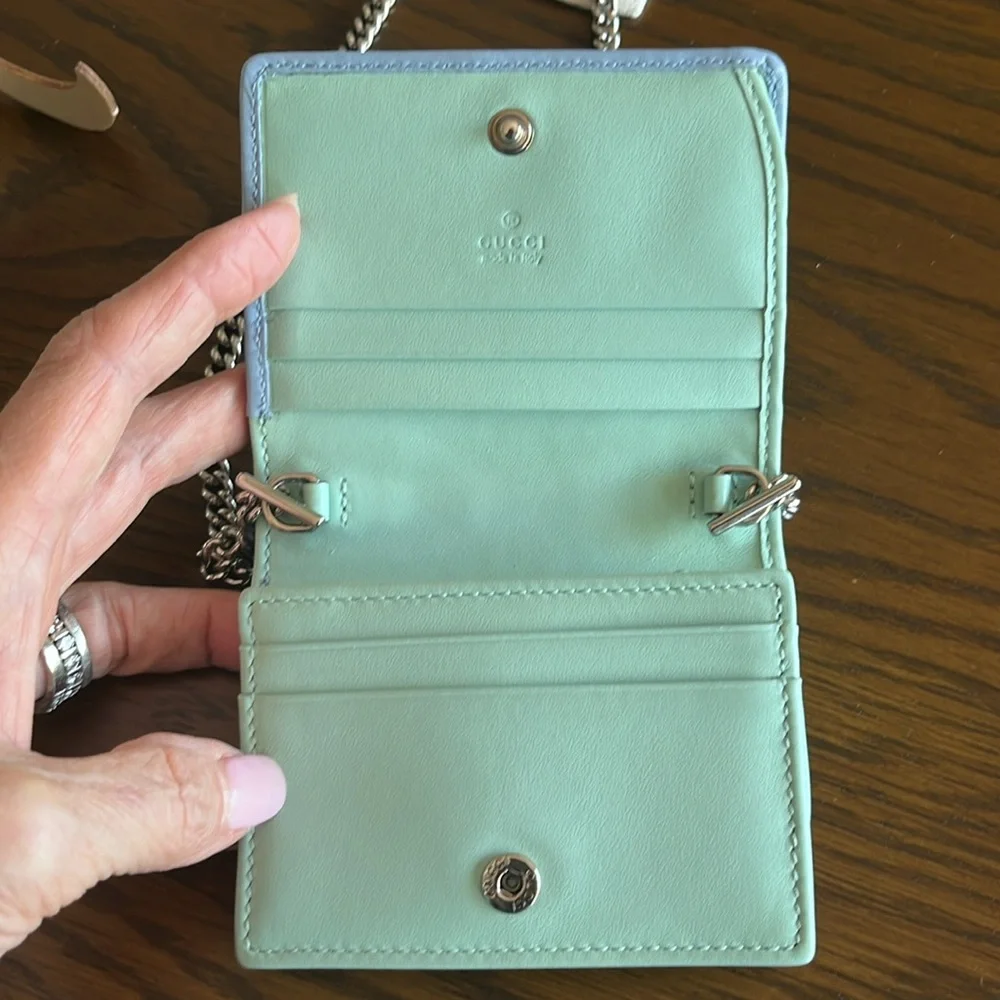 GUCCI GG MARMONT RAINBOW CHAIN WALLET - Picture 5 of 15